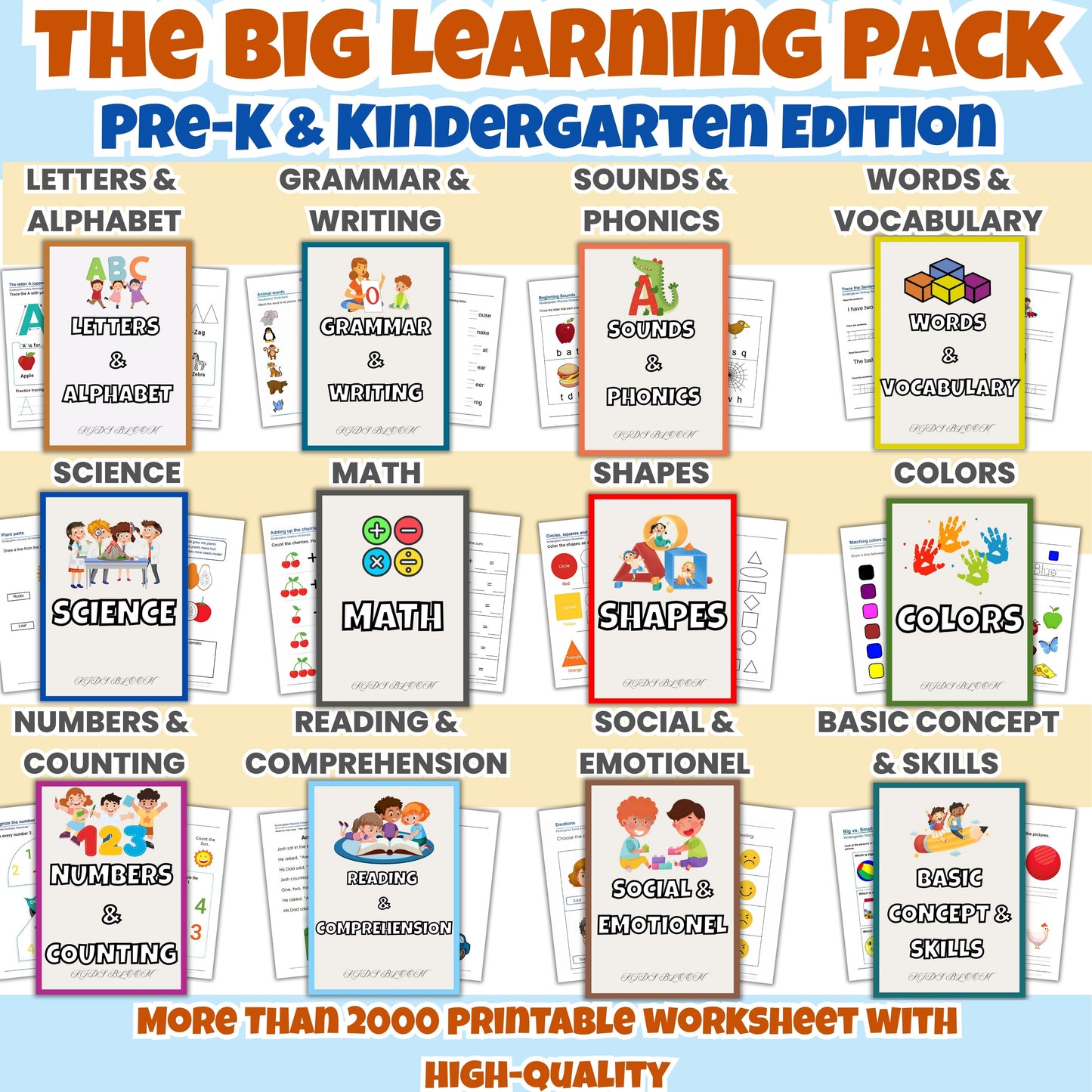 THE BIG LEARNING PACK - KidsBloom